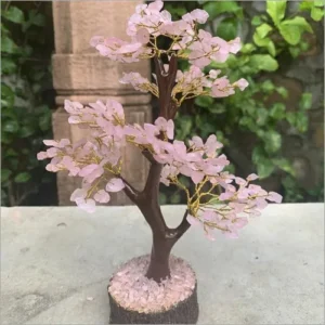 beautiful rose quartz tree for healing and romantic vibes